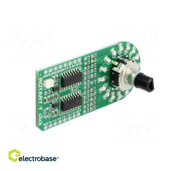 Click board | rotary encoder,LED matrix | SPI | EC12D | 3.3/5VDC image 2