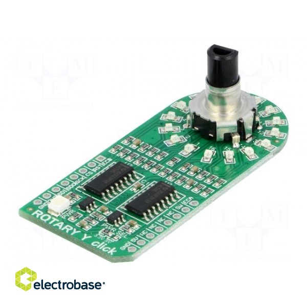 Click board | rotary encoder,LED matrix | SPI | EC12D | 3.3/5VDC image 1