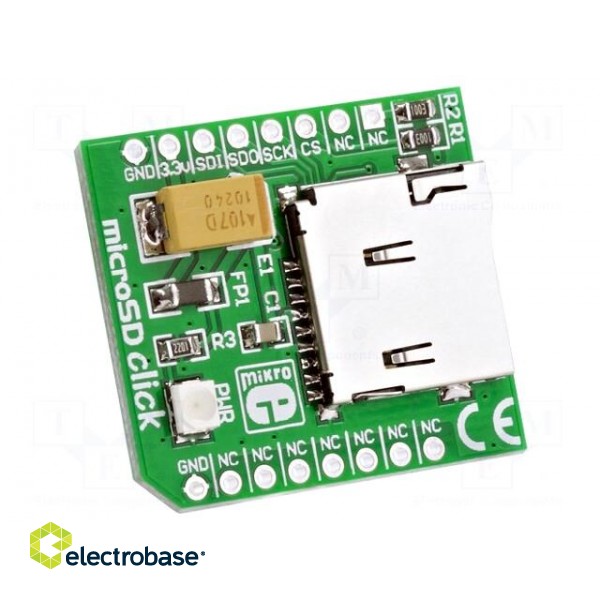 Click board | SD cards socket | SPI | manual,prototype board