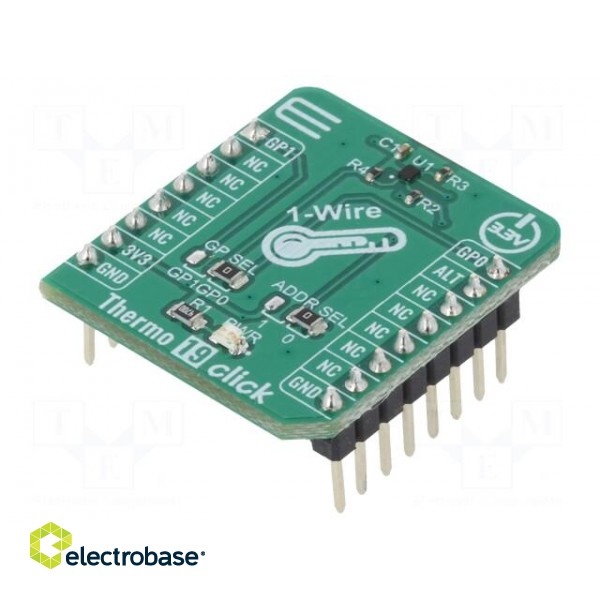 Click board | temperature sensor | 1-wire | MAX31825 | 3.3VDC