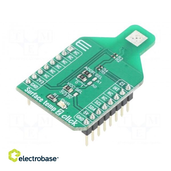 Click board | temperature sensor | I2C | ADT7422 | prototype board image 1
