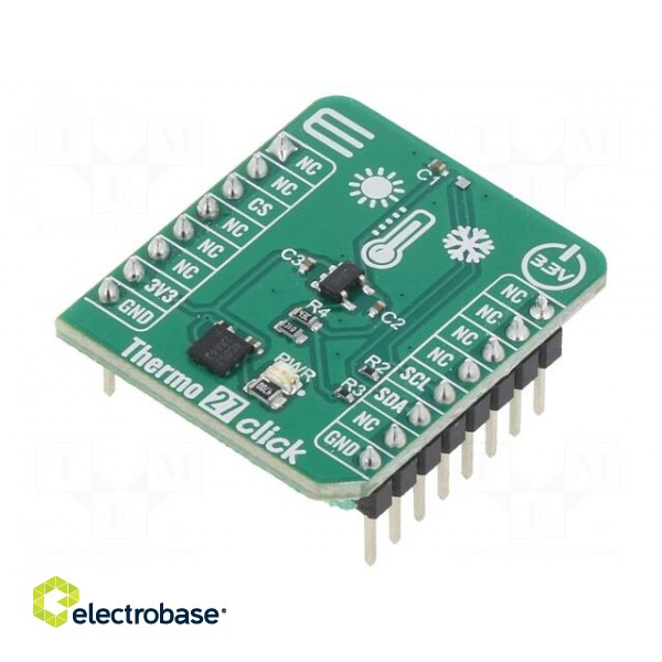 Click board | temperature sensor | I2C | TMP114 | prototype board