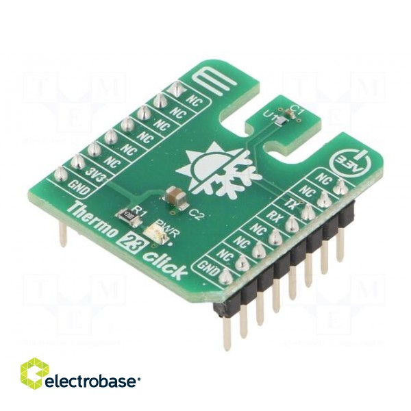 Click board | temperature sensor | UART | TMP144 | prototype board