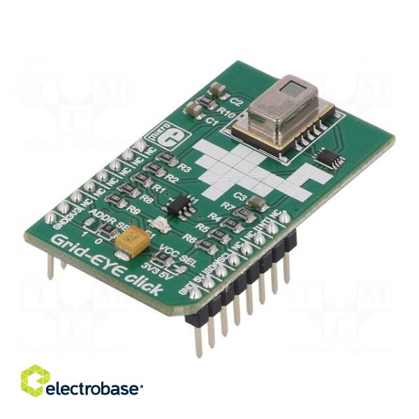 Click board | thermal sensor array | I2C | AMG8853 | 3.3/5VDC фото 1