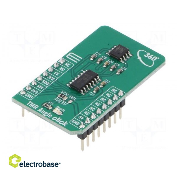 Click board | tilt sensor | SPI | MCP3204,TLE5501 | 3.3/5VDC