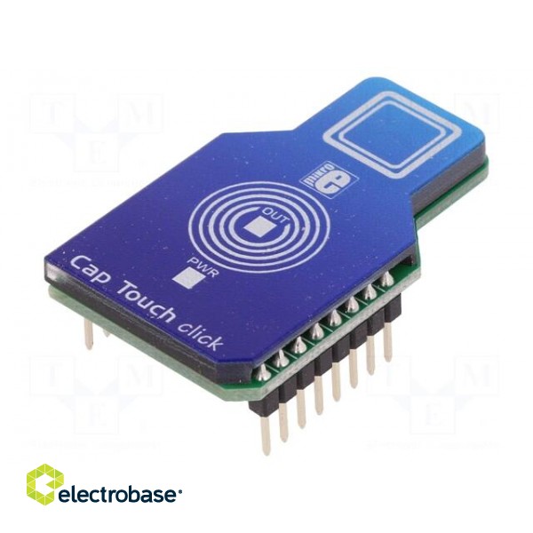 Click board | touch sensor | GPIO | AT42QT1010 | 3.3/5VDC