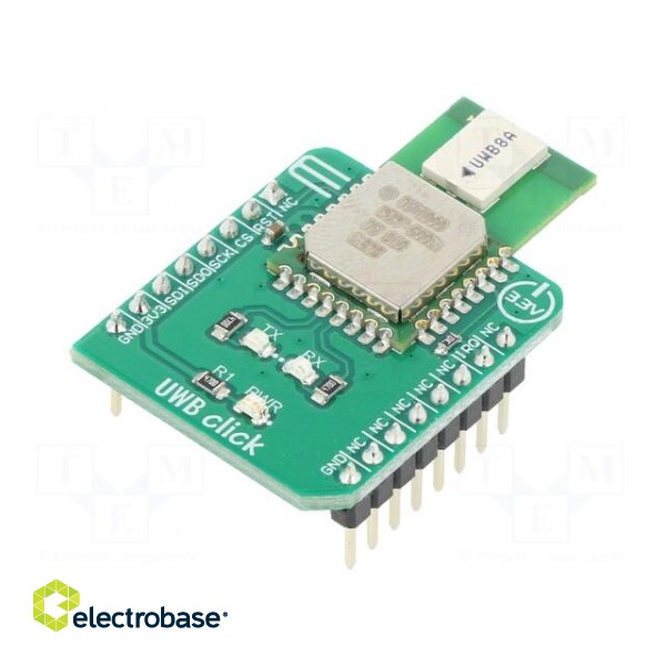 Click board | prototype board | Comp: DWM1000 | transceiver | 3.3VDC
