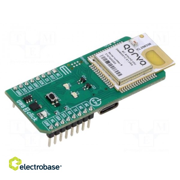 Click board | prototype board | Comp: DWM3001 | IEEE 802.15.4