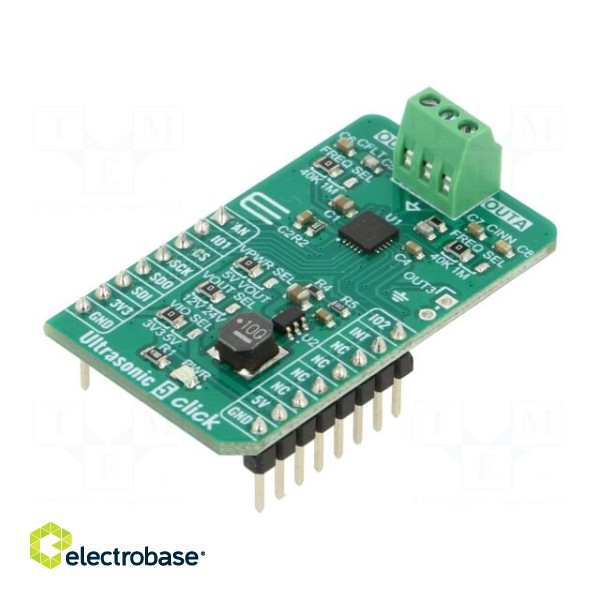 Click board | prototype board | Comp: TUSS4470 | ultrasonic