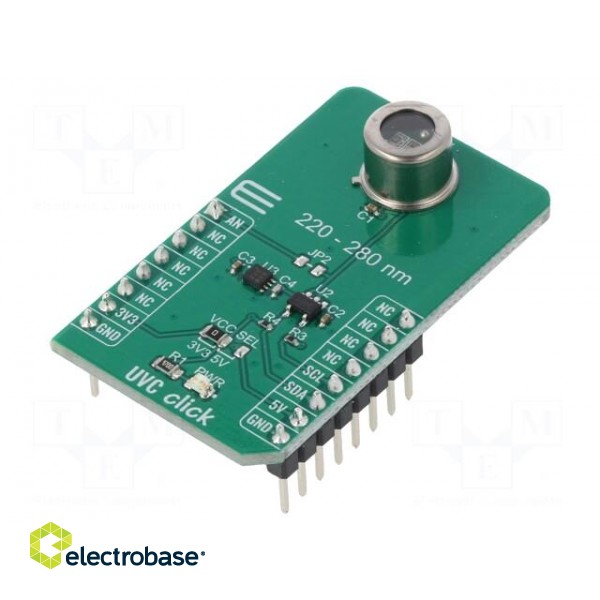 Click board | UVC diode | I2C,analog | GUVC-T21GH | 3.3/5VDC