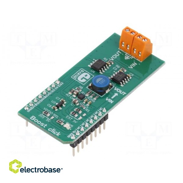 Click board | voltage regulator | SPI | MIC2606 | 3.3/5VDC
