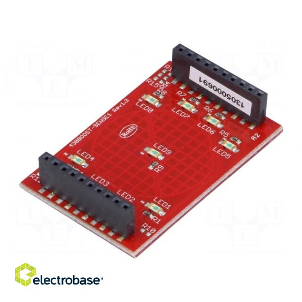 Expansion board | capacitive keypad | BoosterPack | pin strips image 2