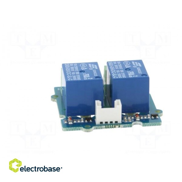 Module: relay | Grove | Usup: 5VDC | Ch: 2 | Uswitch: max.30VDC | 10A image 6