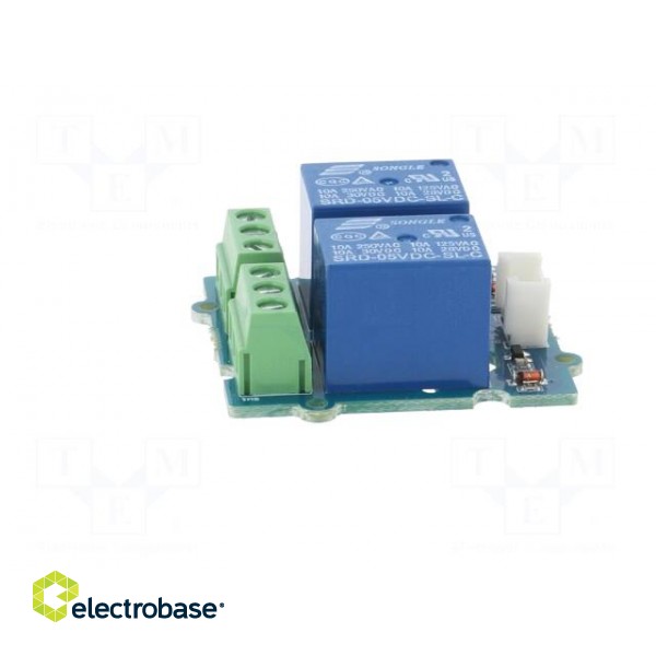 Module: relay | Grove Interface (4-wire) | Grove | screw | max.30VDC фото 4