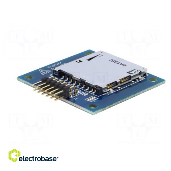 Pmod module | adaptor | SPI | SD cards socket | prototype board image 2