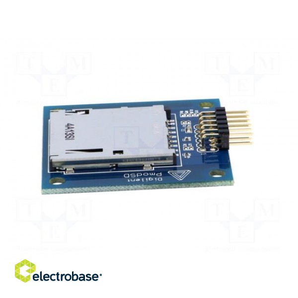 Pmod module | adaptor | SPI | SD cards socket | prototype board image 7
