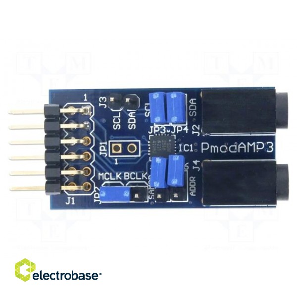 Pmod module | amplifier | I2C,I2S | SSM2518 | prototype board