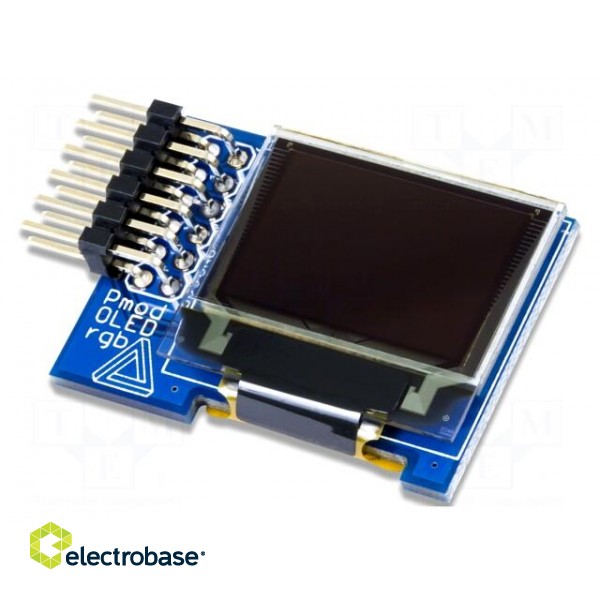 Pmod module | prototype board | Comp: SSD1331,UG-9664HDDAG01 | OLED