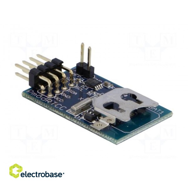Pmod module | RTC | I2C | MCP79410 | prototype board | Pmod connector фото 4