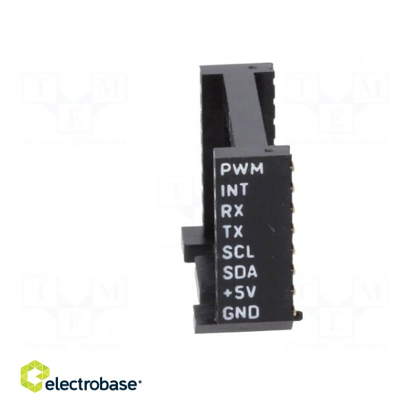 Adapter | mikroBUS socket | PIN: 16 | black | holder фото 3