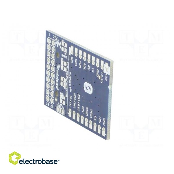 Adapter | pin strips | 39x30mm | prototype board | Atmel Xplained image 4
