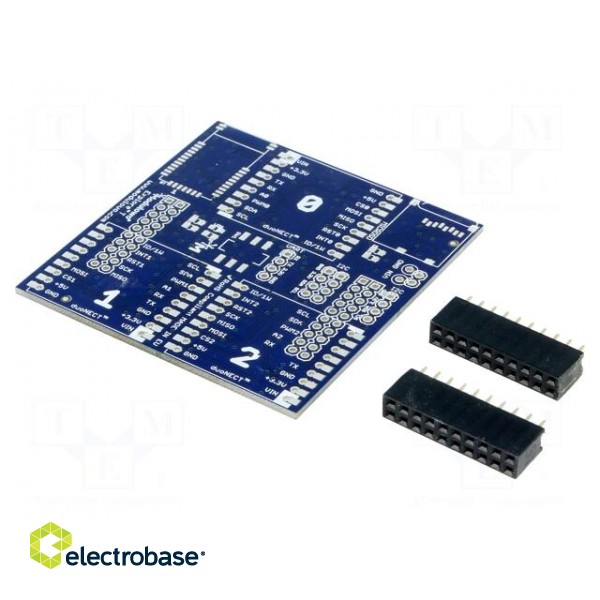 Adapter | pin strips | Features: Modulowo DuoNect | 63x61mm image 1
