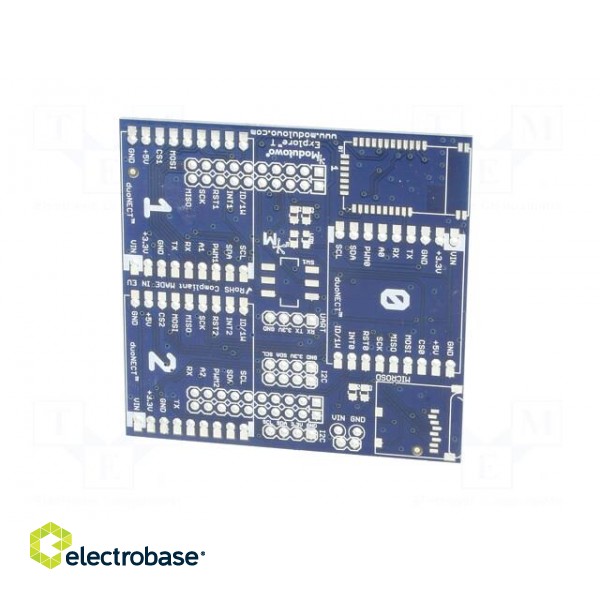 Adapter | pin strips | Features: Modulowo DuoNect | 63x61mm image 3