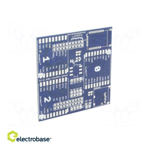 Adapter | pin strips | Features: Modulowo DuoNect | 63x61mm image 2