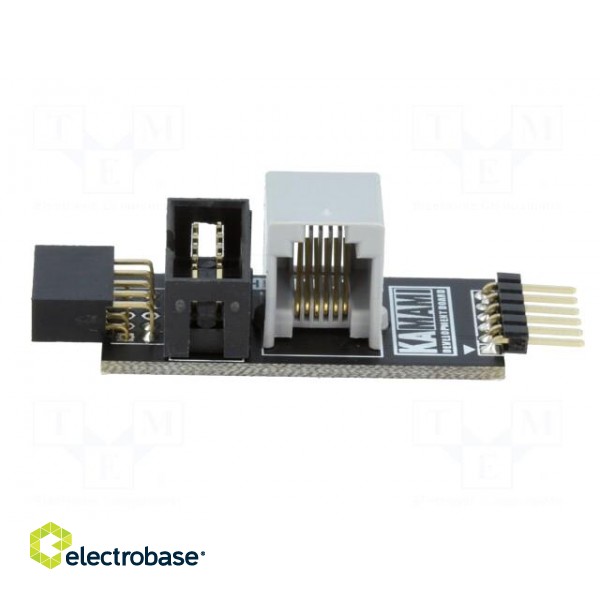 Adapter | pin strips,IDC10,pin header,RJ12 | Assoc.circ: PIC image 3