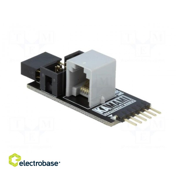 Adapter | IDC10,RJ12,pin strips,pin header | Assoc.circ: PIC image 4