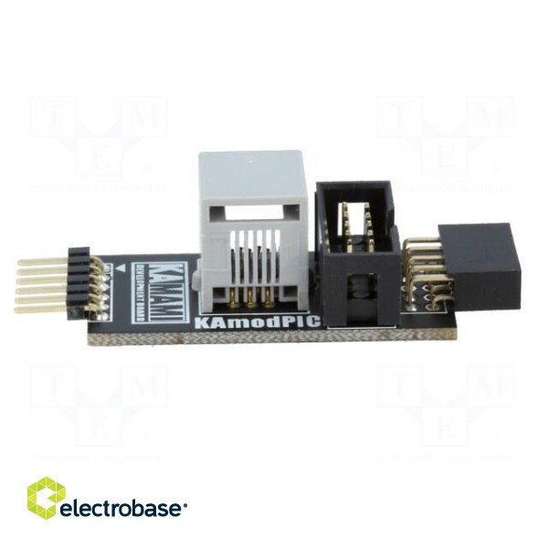 Adapter | pin strips,IDC10,pin header,RJ12 | Assoc.circ: PIC image 7