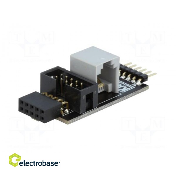 Adapter | pin strips,IDC10,pin header,RJ12 | Assoc.circ: PIC image 2