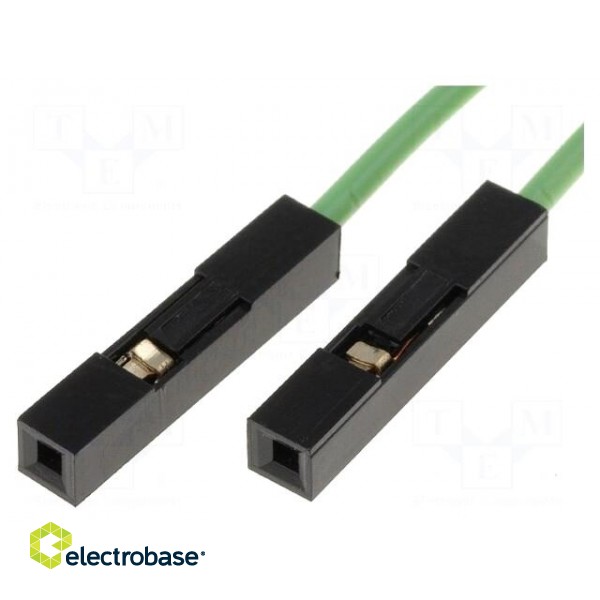 Connection cable | PIN: 1 | 250mm | Colour: green | Pcs: 10
