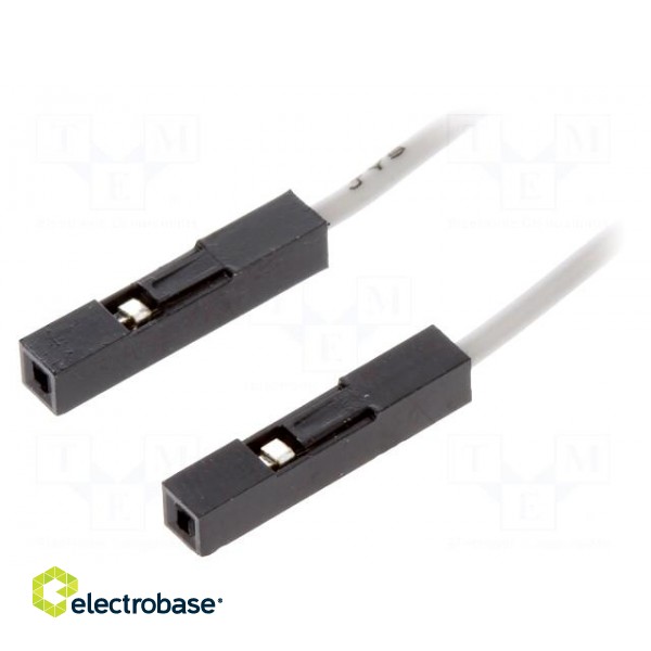 Connection cable | PIN: 1 | 250mm | Colour: grey | Pcs: 10