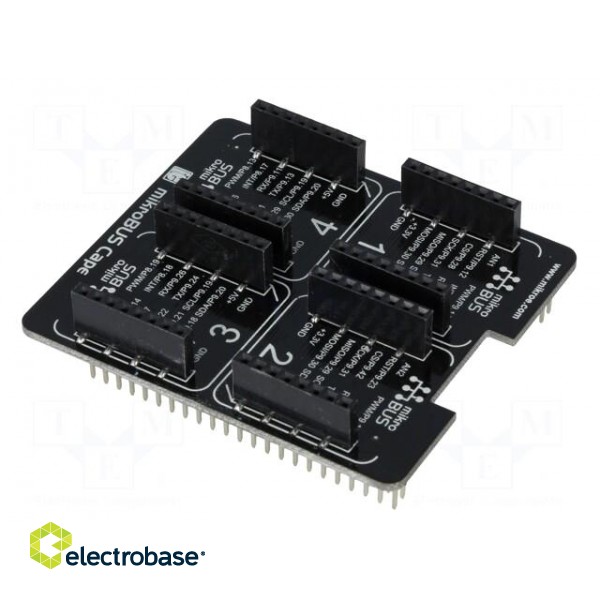 Expander | pin header x2,mikroBUS socket | Add-on connectors: 4 фото 5