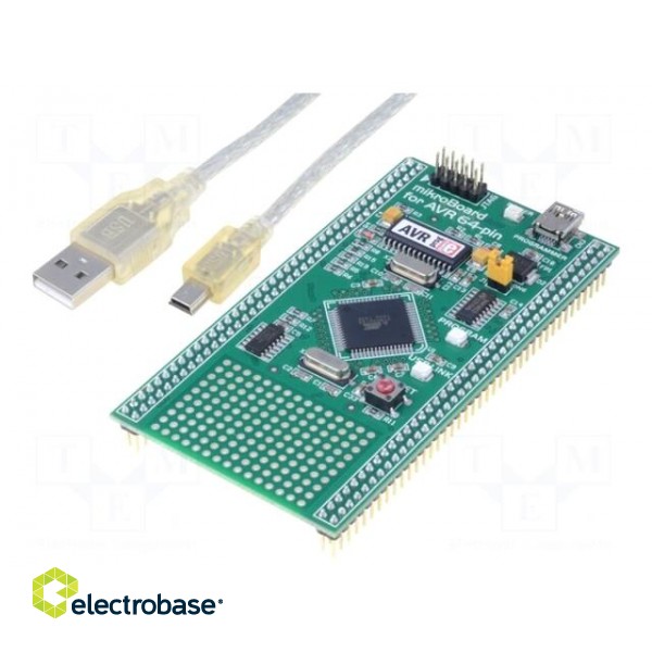 Dev.kit: Microchip | USB cable,prototype board