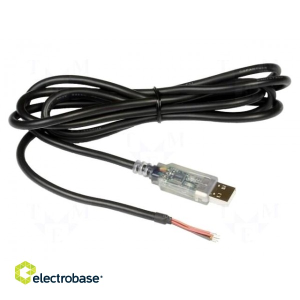 Module: cable integrated | RS232,USB | USB A | V: lead | 1.8m