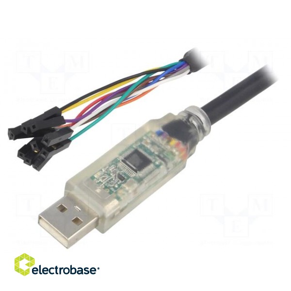 Module: cable integrated | UART,USB | 1.8m | 3.3VDC