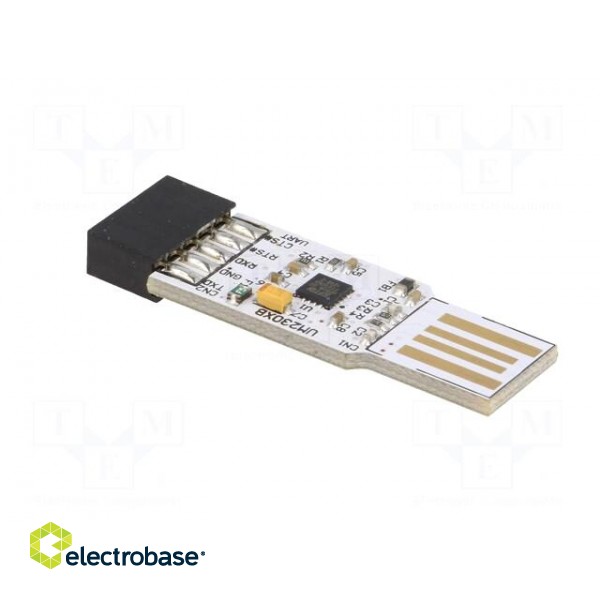 Module: USB | basic UART | USB A,pin strips | 3Mbps | 2.54mm image 4
