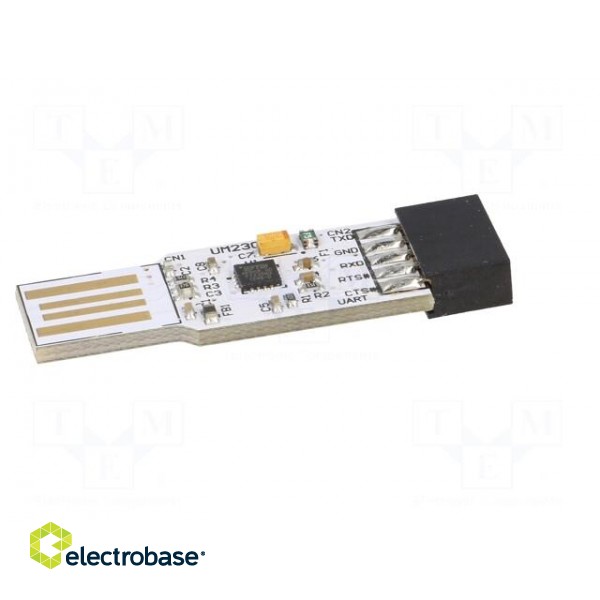 Module: USB | basic UART | USB A,pin strips | 3Mbps | 2.54mm paveikslėlis 7