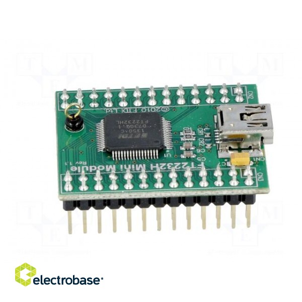 Module: USB | FIFO x2,MPSSE x2,UART x2 | pin header,USB B mini image 7