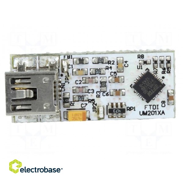 Module: USB | I2C | DIP16,USB B mini | 3.4Mbps paveikslėlis 3
