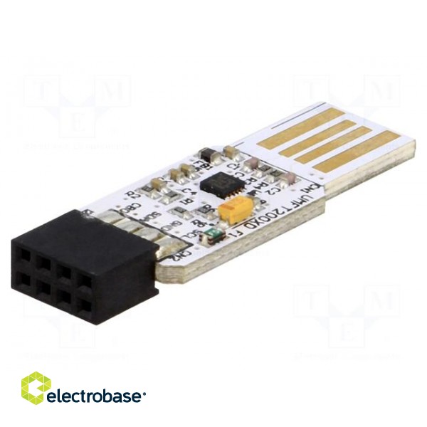 Module: USB | I2C | USB A,pin strips | 3.4Mbps | 2.54mm | PIN: 8 paveikslėlis 1