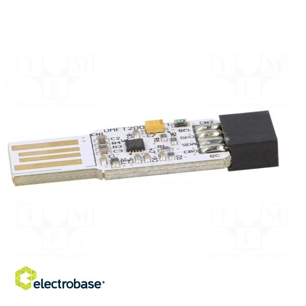 Module: USB | I2C | USB A,pin strips | 3.4Mbps | 2.54mm | PIN: 8 фото 7