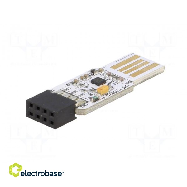 Module: USB | I2C | USB A,pin strips | 3.4Mbps | 2.54mm | PIN: 8 paveikslėlis 2