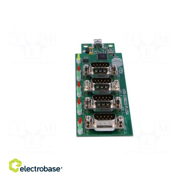 Module: USB | RS232,USB | D-Sub 9pin x4,USB B mini | -40÷85°C | 1Mbps image 5