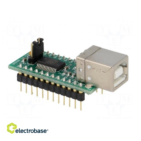Module: USB | UART | USB B,pin strips | -40÷85°C | 3.3÷5.25VDC paveikslėlis 8