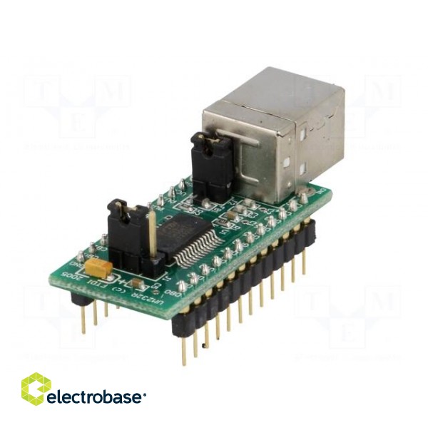 Module: USB | UART | USB B,pin strips | -40÷85°C | 3.3÷5.25VDC фото 6
