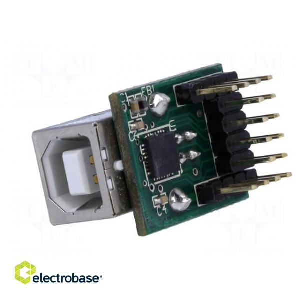 Module: USB | UART | pin strips,USB B | -40÷85°C | 3.3÷5.25VDC image 4