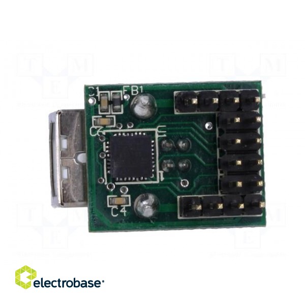 Module: USB | UART | -40÷85°C | 3.3÷5.25VDC | pin strips,USB B image 5